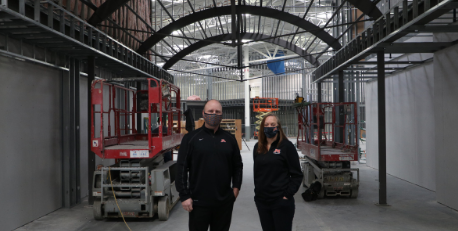 Josh Haag and Andrea Thiner at Career Academy