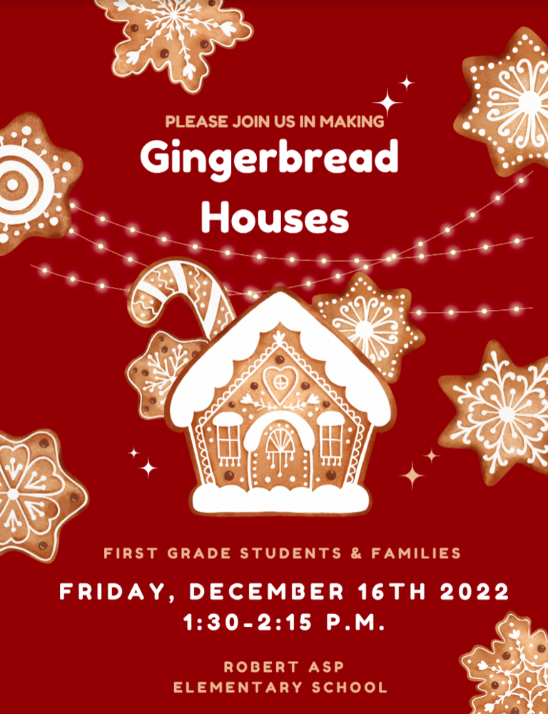 Gingerbread Event Friday 1:30-2:15pm