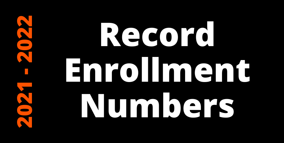 Record Enrollment Numbers Graphic