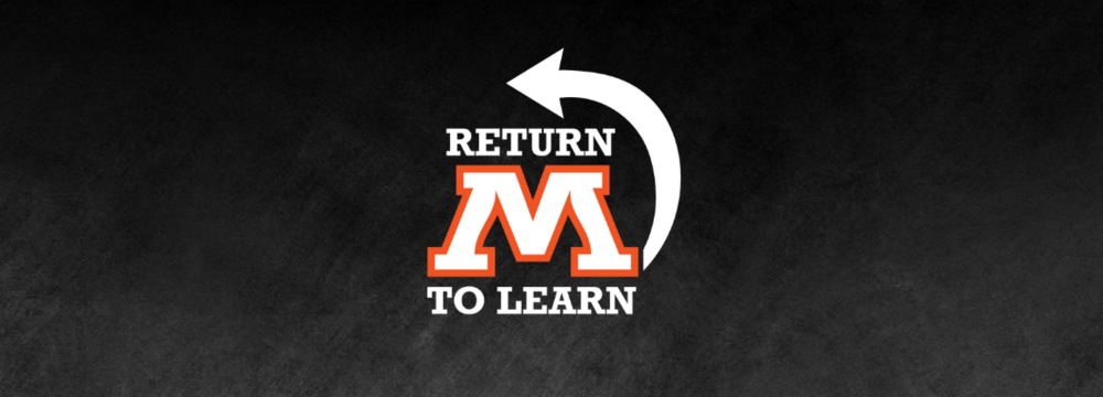 The image reads return to learn. 