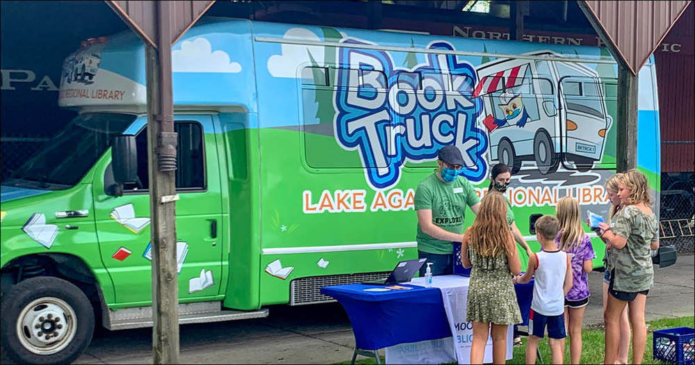 The Book Truck at a park 