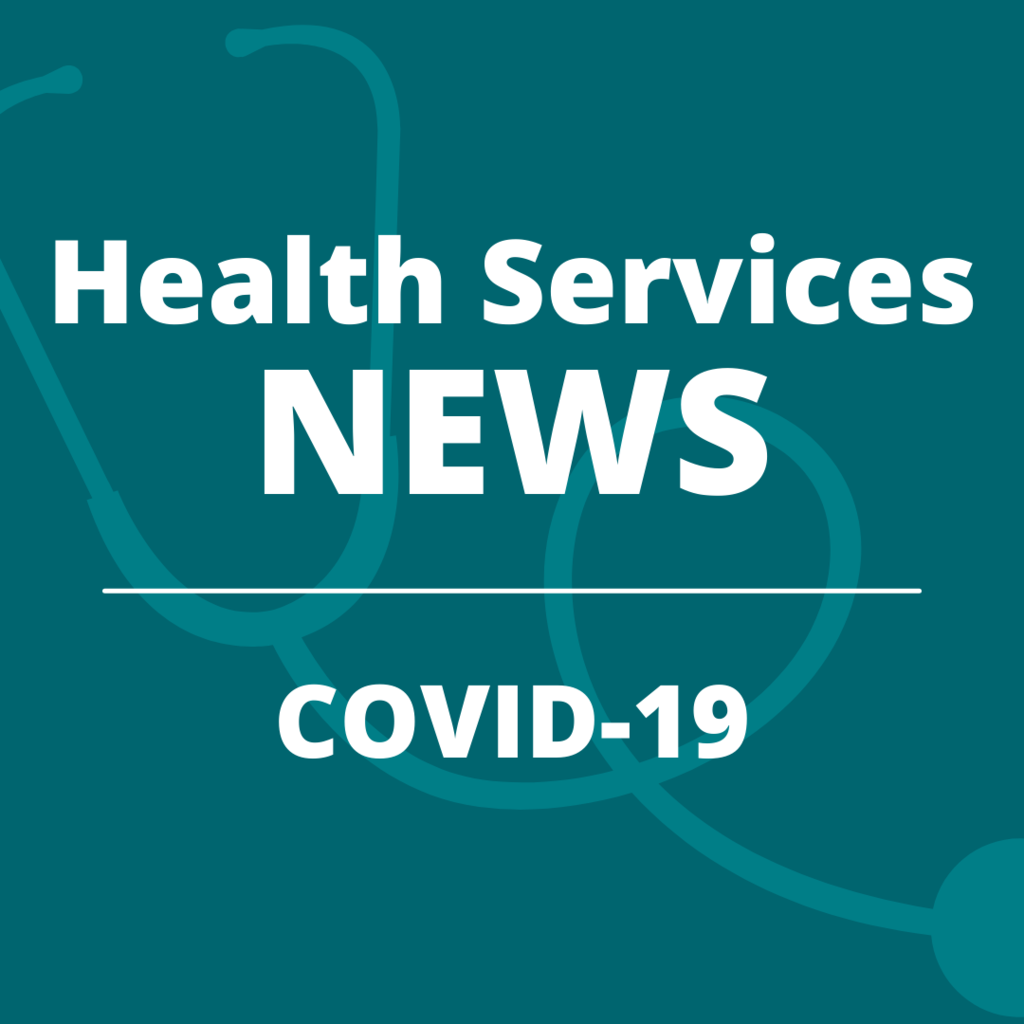 graphic that says "Health Services News, COVID-19"