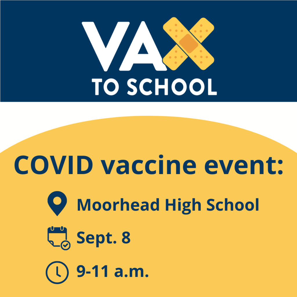 Vaccine Event, Sept. 8 at MHS from 9-11 a.m.