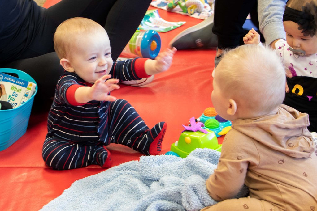 Photos of two babies from a community education course