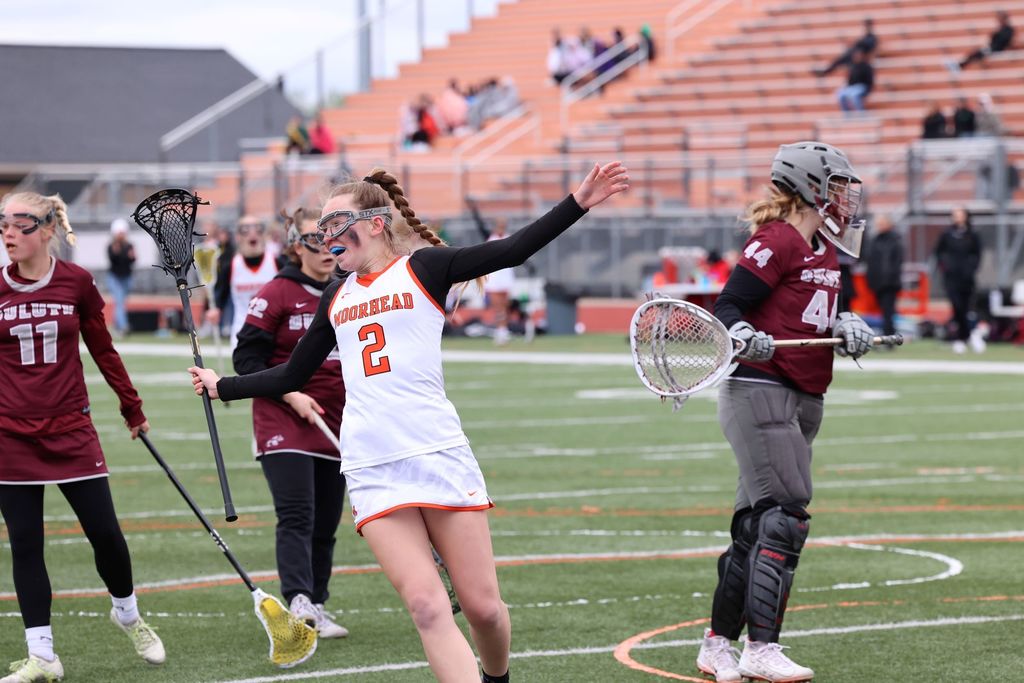 Ava Nelson led the spuds with two goals