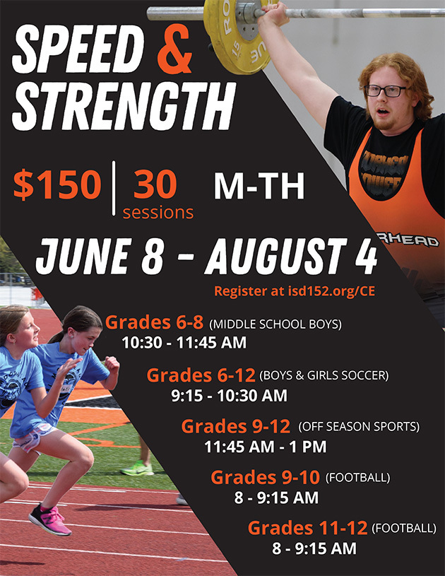 Speed and Strength Camp Flyer
