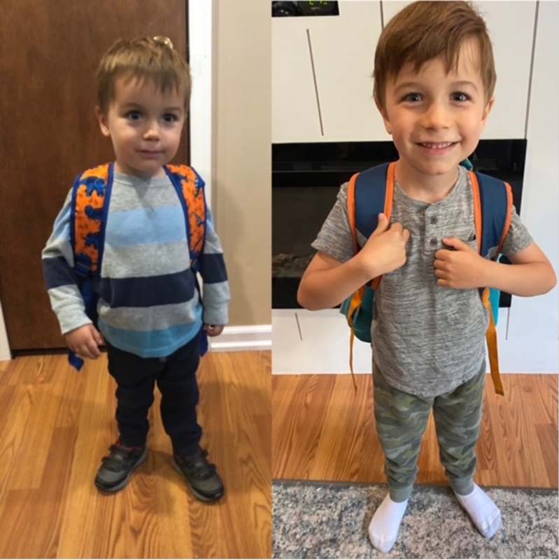 Calvin's first and last day of JumpStart Preschool