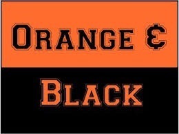orange and black
