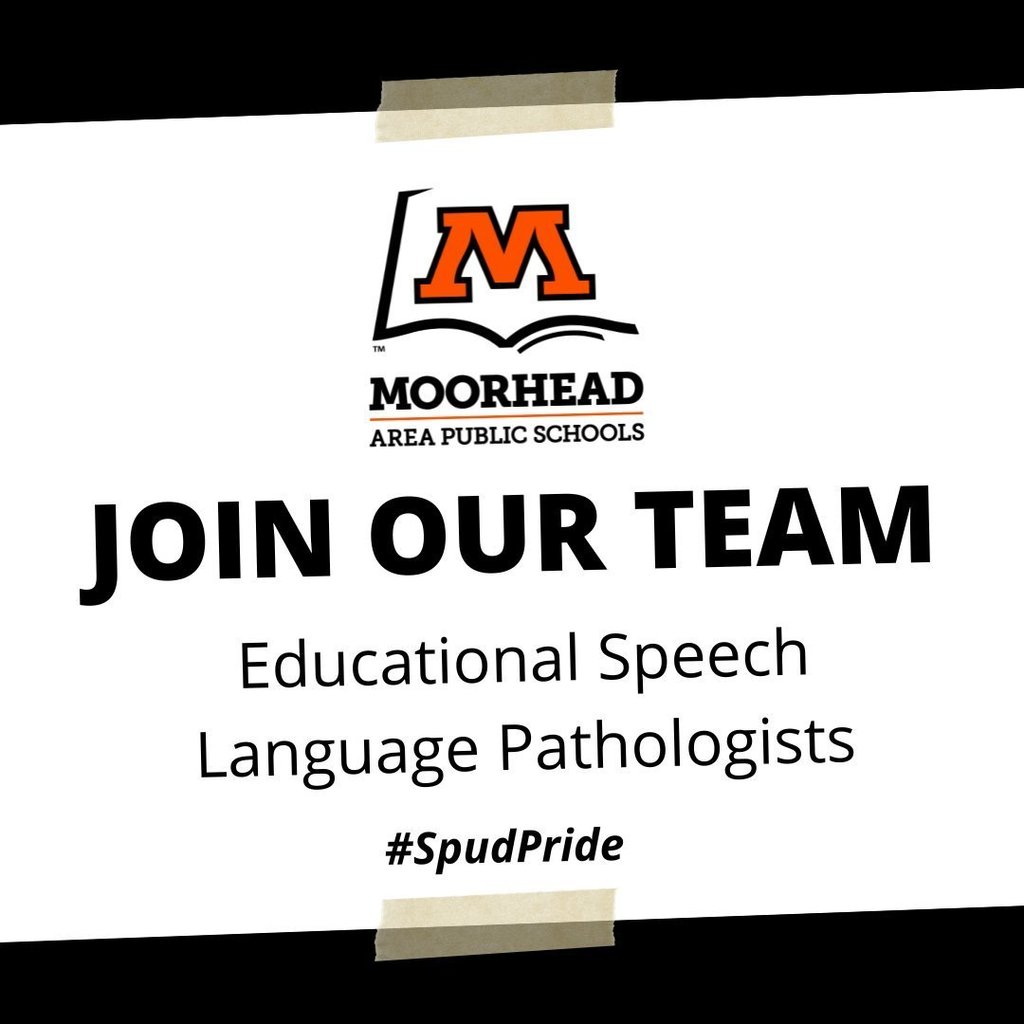 Graphic of "Join our team: Educational Speech Language Pathologists #SpudPride"