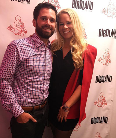 Haley and her husband, Kevin, at Birdland Jazz Club in New York.